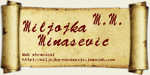 Miljojka Minašević vizit kartica